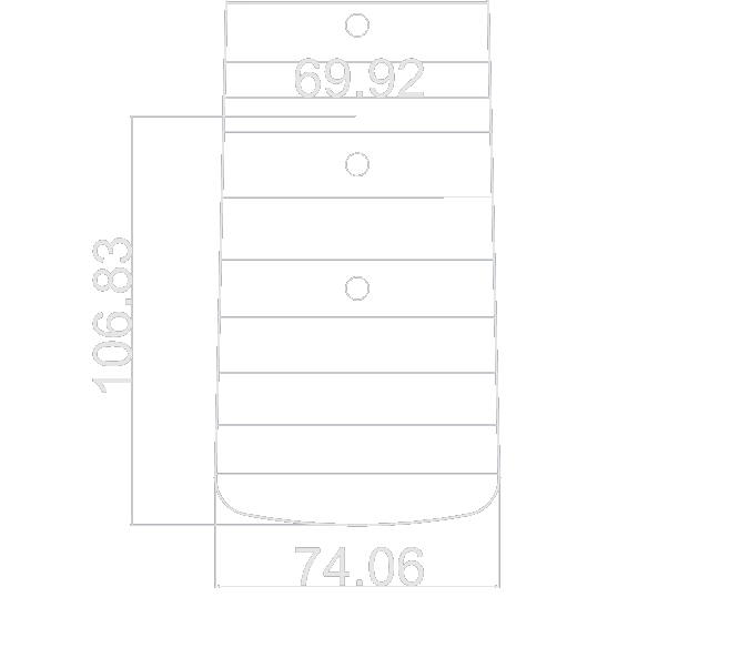 Stratocaster neck joint dimensions