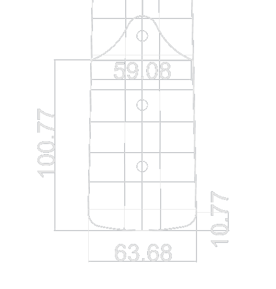 Stratocaster neck joint dimensions