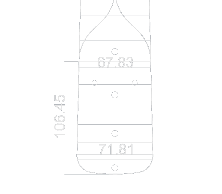 Stratocaster neck joint dimensions