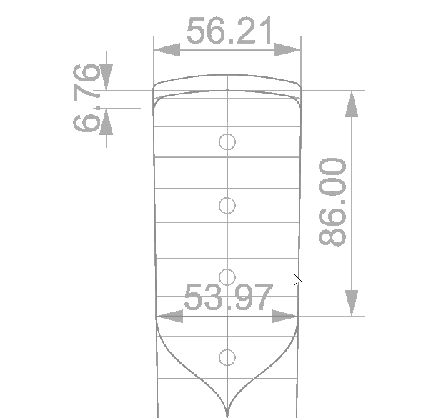 Stratocaster neck joint dimensions