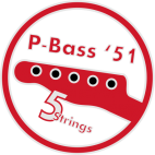 Vintage p-Bass Neck 5 strings Lefty