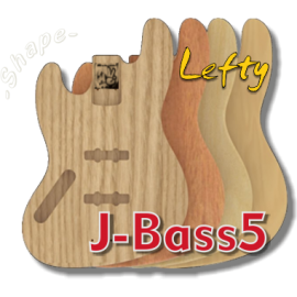 J-Bass Body 5 Strings Lefty