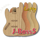 J-Bass Body 5 Strings Lefty