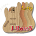 J-Bass Body 5 Strings Lefty