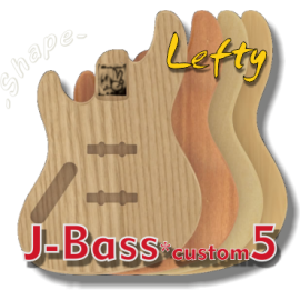 J-Bass Custom Body 5 strings Lefty