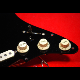 Complete Pickguard -Black Strat-